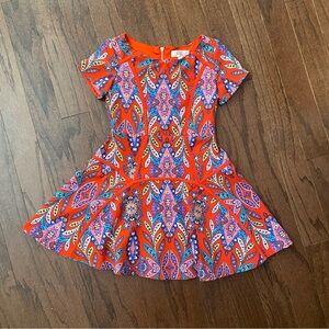 Multicolored A-line Dress